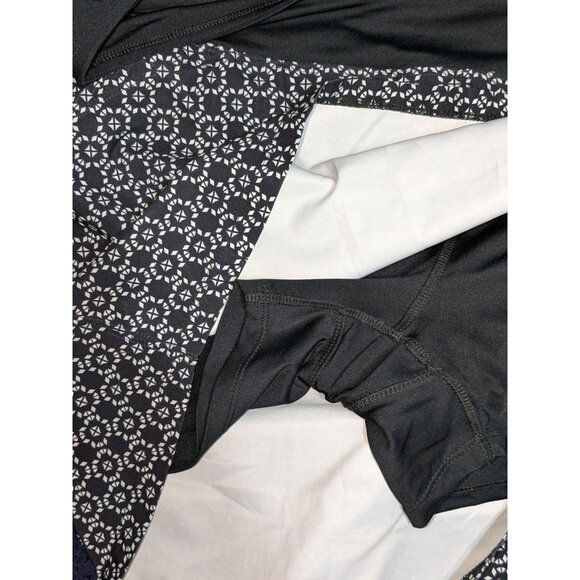 Cypress Club Womens Geometric Print Skorts XL Black & White Polyester Blend - Picture 9 of 9